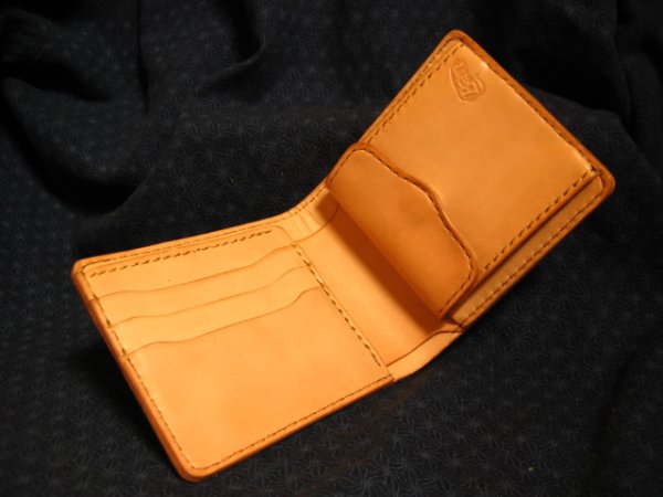 画像2: ハーフウォレット（サドルレザー） (2)